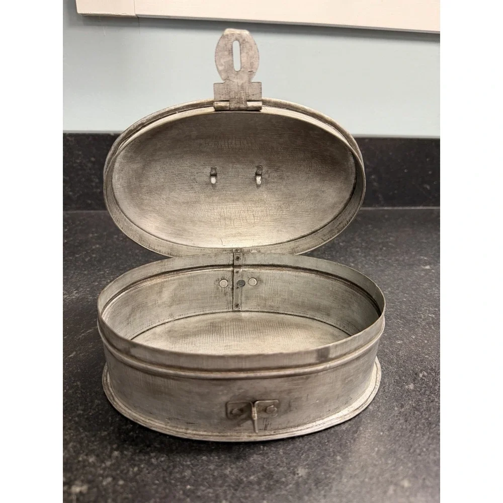 Vintage Indian Brass Chapati Box Roti Dabba 7